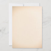 Vintager tropischer Strand | Hochzeit in Urlaubsor Einladung (Rückseite)