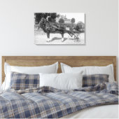 Vintager Trotter und schwefelig Leinwanddruck (Insitu (Schlafzimmer))