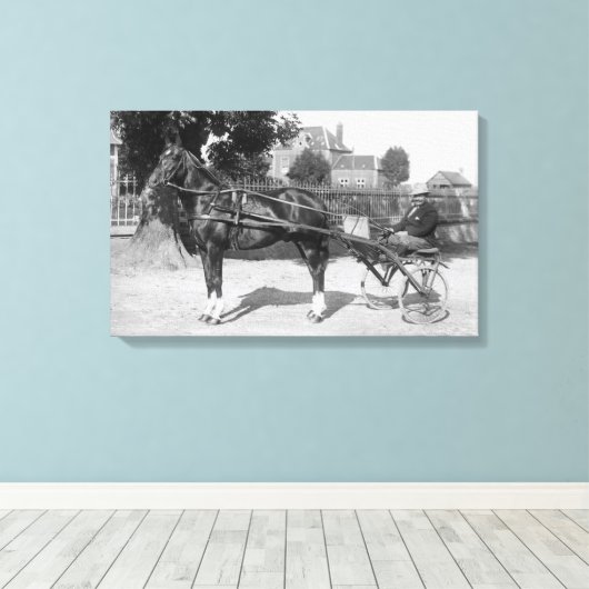 Vintager Trotter und schwefelig Leinwanddruck (Insitu (Holzboden))