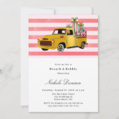 Vintager Truck Brunch & Bubbly Einladung (Vorderseite)