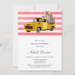 Vintager Truck Brunch & Bubbly Einladung