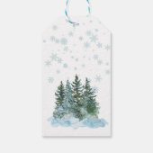 Vintager Truck mit Weihnachtsbaum Geschenkanhänger (Rückseite)