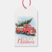 Vintager Truck Weihnachtsbaum Geschenkanhänger (Vorderseite)