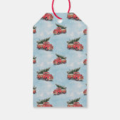 Vintager Truck Weihnachtsbaum Geschenkanhänger (Rückseite)