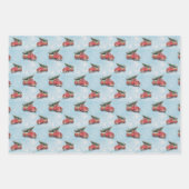 Vintager Truck Weihnachtsbaum Geschenkpapier Set (Vorderseite 2)