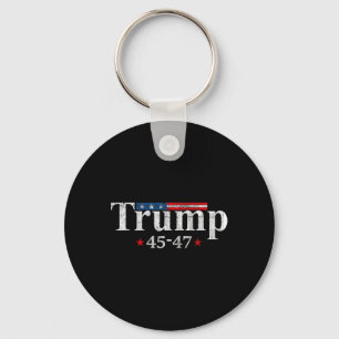 Vintager Trump 2024: USA Flag 45-47 Trump Schlüsselanhänger