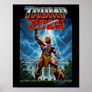 Vintager Trump 47. Präsident Vereinte Staaten Am Poster
