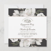 Vintager Tscherisch Feiern: Engagement Einladung (Vorderseite)