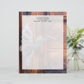 Vintager Türgriff, echtes Anwesen aus altem Holz Briefkopf (Stehend Vorderseite)