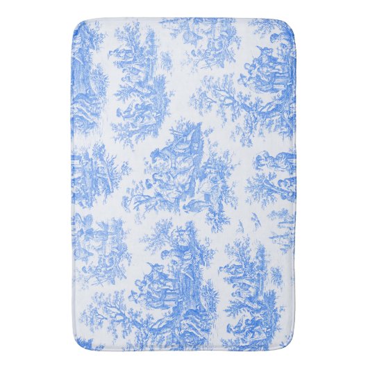 Vintager türkisblauer Joule Badematte (Vorderseite Vertikal)