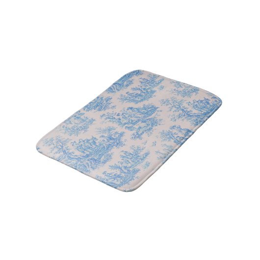 Vintager türkisblauer Joule Badematte (Schrägansicht)