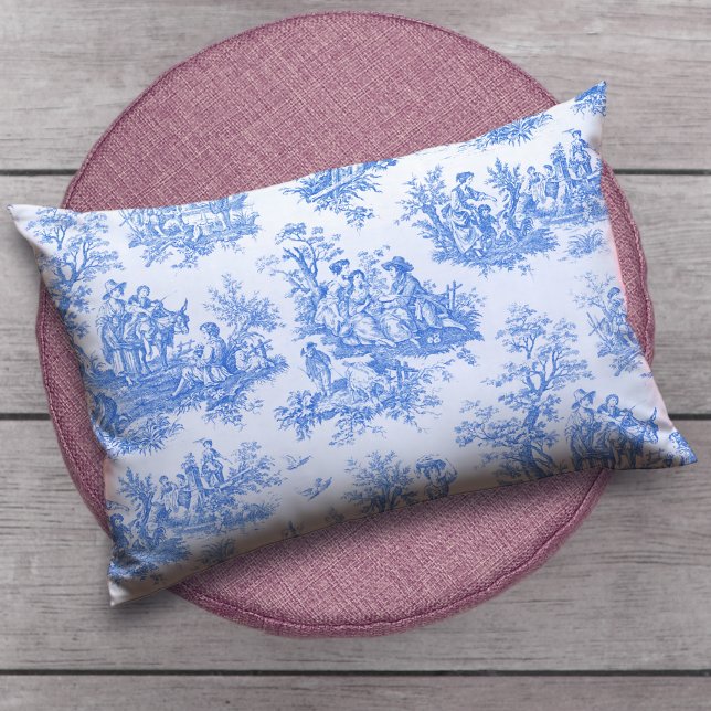 Vintager türkisblauer Joule Lendenkissen (Von Creator hochgeladen)