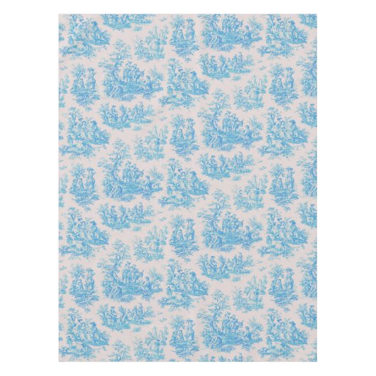 Vintager türkisblauer Joule Tischdecke (Vorderseite)