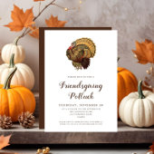 Vintager türkischer Erntedank Potluck Einladung