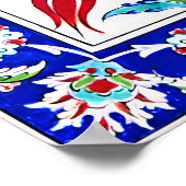 Vintager türkischer Ottoman Poster (Ecke)