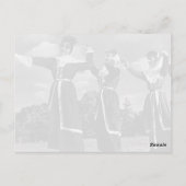 Vintager türkischer Tanz in Istanbul Postkarte (Rückseite)