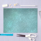 Vintager Türkisdamast Seidenpapier (Handwerk)