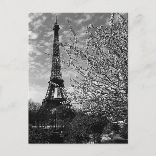 Vintager Turm Paris Eiffel Postkarte (Vorderseite)