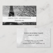 Vintager Turm Paris Eiffel Visitenkarte (Vorne/Hinten)