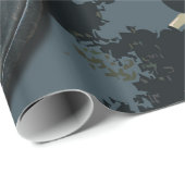 Vintager Turnhallen-Inhaber oder Benutzer mit der Geschenkpapier (Rolleneckpunkt)