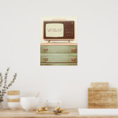 Vintager TV-Star Poster (Küche)