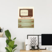 Vintager TV-Star Poster (Heimbüro)