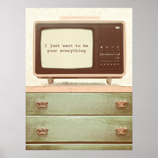 Vintager TV-Star Poster (Vorne)