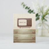 Vintager TV-Star Postkarte (Stehend Vorderseite)