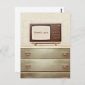 Vintager TV-Star Postkarte (Vorne/Hinten)