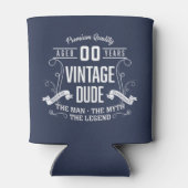 Vintager Typ - Benutzerdefiniertes Alter Dosenkühler (Rückseite)