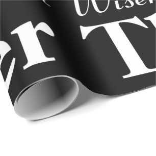 Vintager Typografie-Meilenstein-Geburtstag Geschenkpapier