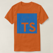 Vintager TypScript T-Shirt (Design vorne)