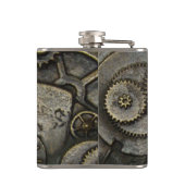 Vintager Überwachungsmechanismus Flachmann (Rückseite)