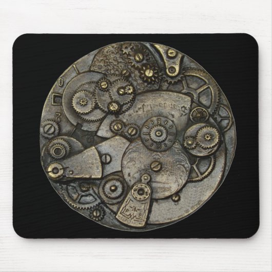Vintager Uhrgetriebemechanismus Mousepad (Vorne)