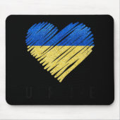 Vintager ukrainischer Flaggenstolz Mousepad (Vorne)