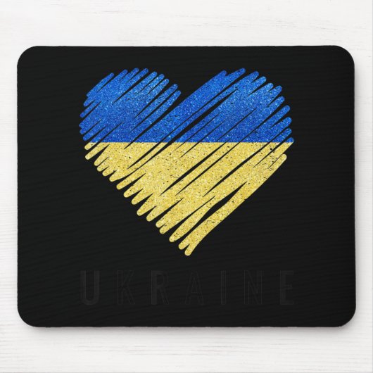 Vintager ukrainischer Flaggenstolz Mousepad (Vorne)