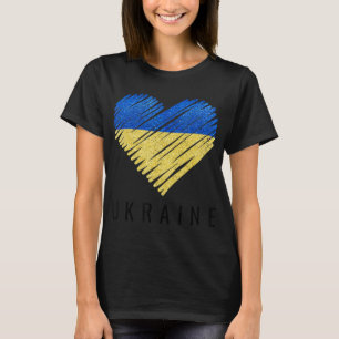 Vintager ukrainischer Flaggenstolz T-Shirt