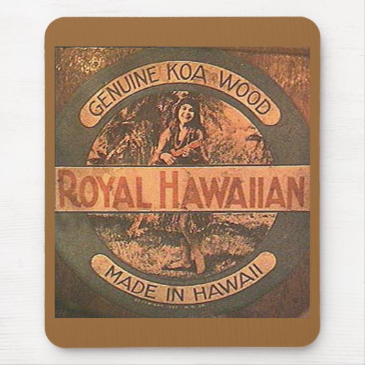 Vintager Ukulele-Aufkleber Mousepad (Vorne)