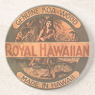 Vintager Ukulele-Aufkleber-Untersetzer Sandstein Untersetzer