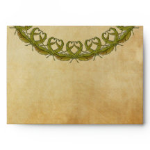 Vintager Umschlag mit originalem Wasserfarben