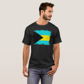 Vintager Unabhängigkeitstag der Bahamas-Flagge T-Shirt (Vorne ganz)
