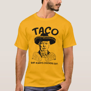 Vintager und lustiger Taco Trump hält immer die Hü T-Shirt