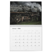 Vintager und moderner Zugkalender Kalender (Jan 2026)