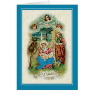 Vintager ungarischer WeihnachtsNativity