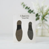 Vintager ungleicher Valentinstag Postkarte (Stehend Vorderseite)