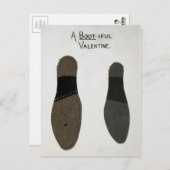 Vintager ungleicher Valentinstag Postkarte (Vorne/Hinten)