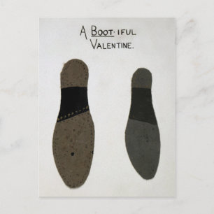 Vintager ungleicher Valentinstag Postkarte