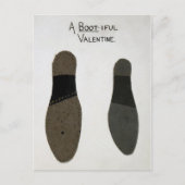 Vintager ungleicher Valentinstag Postkarte (Vorderseite)