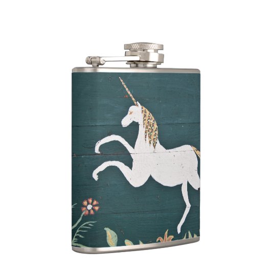 Vintager Unicorn Flachmann (Rechts)