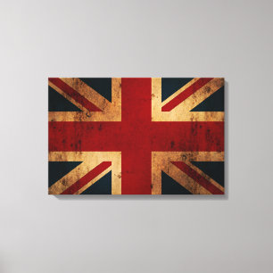 Vintager Union Jack Leinwanddruck